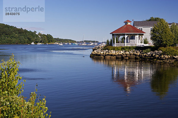 Wasserrand Stadt Rotunde Bucht Kanada Nova Scotia Neuschottland