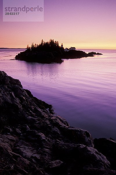 East Quoddy Lighthouse bei Sonnenaufgang  Campobello Island  New Brunswick  Kanada