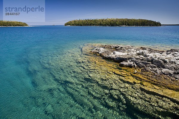 Kleine Insel in der Fathom Five National Marine Park  Lake Huron  Ontario  Kanada