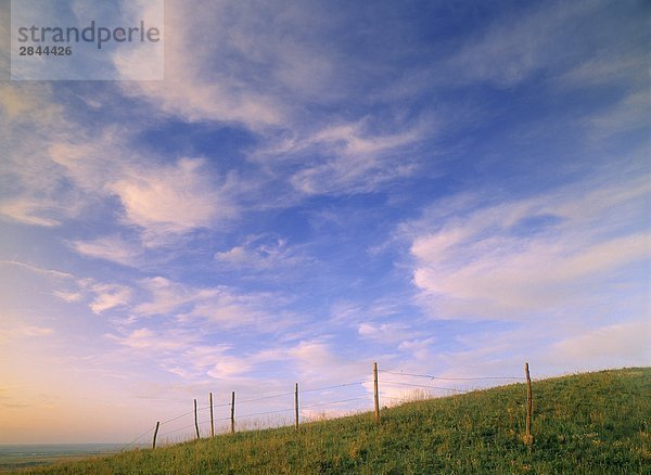 Schräg gegen Himmel mit großen Ansichten aus Cypress Hills  Saskatchewan  Kanada