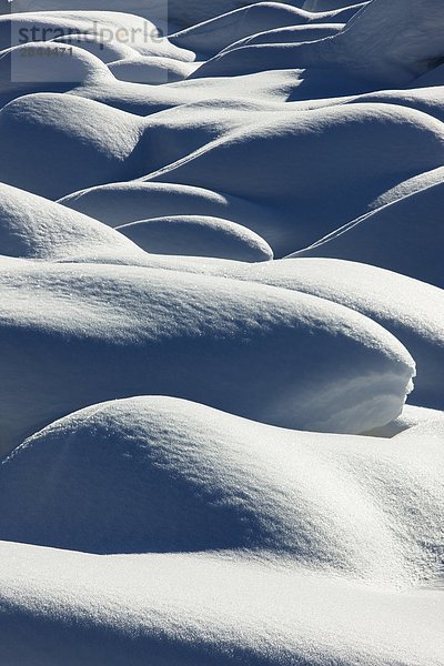 Verschneite Quarzit Rock Pile im Winter  Jasper-Nationalpark in Alberta  Kanada