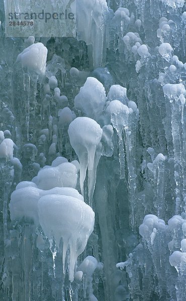 Eis-Formationen  Maligne Canyon  Jasper-Nationalpark  Alberta  Kanada