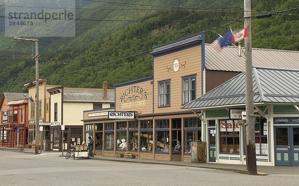 Malerische Straßenbild  Skagway  Alaska  Vereinigte Staaten