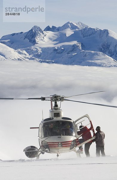 Heli-skiing  British Columbia  Kanada
