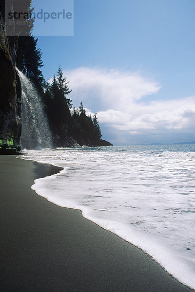 Wasser Strand Sand British Columbia Kanada Vancouver Island