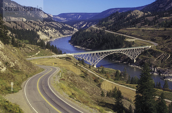 Highway 20  Sheep Creek Bridge  Fraser River  Cariboo-Chilcotin Region  British Columbia  Kanada.