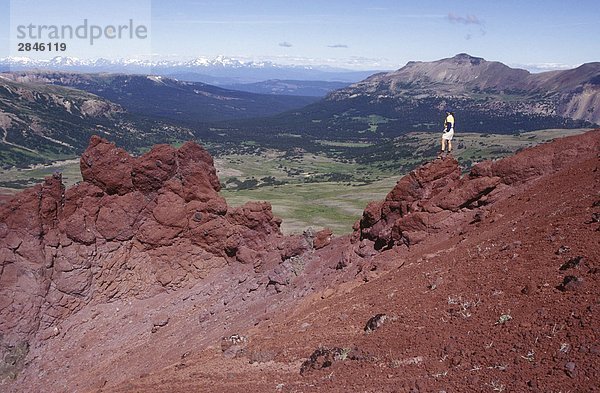 Wandern in den Bergen Rainbow  Tweedsmuir Park  British Columbia  Kanada.