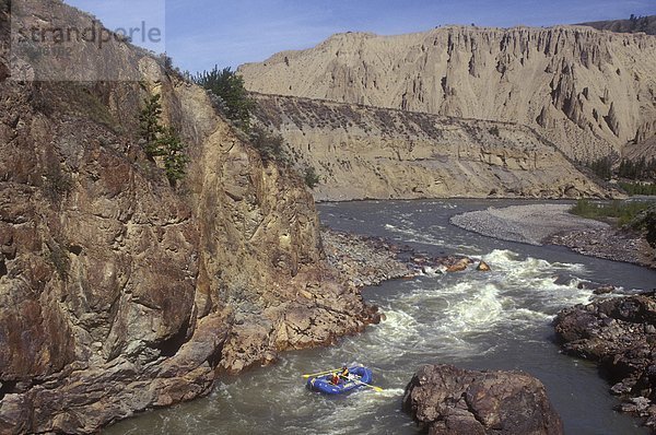 Rafting auf den Chilcotin River  British Columbia  Kanada.