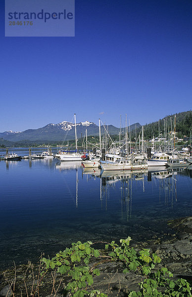 Großstadt Regierung Dock Königin British Columbia Kanada Queen Charlotte Islands