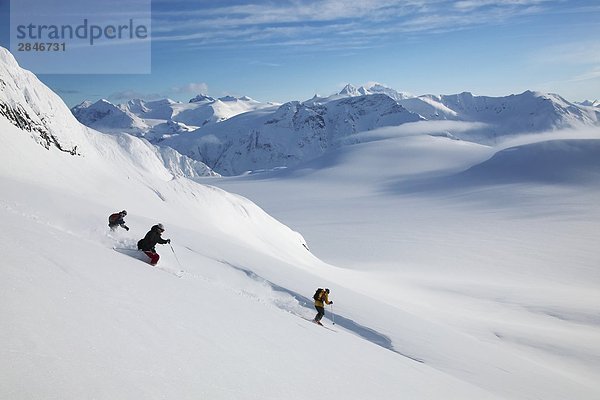 Skifahren der Coast Mountains  British Columbia  Kanada.