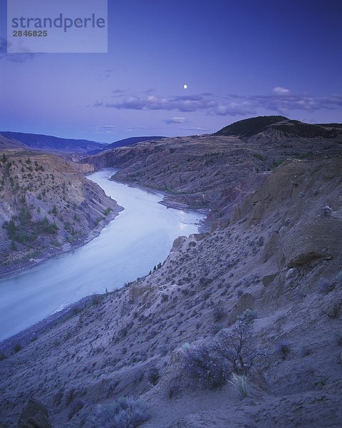 Erosion an Ufern des Fraser River  Churn Creek Provincial Park  British Columbia  Kanada.