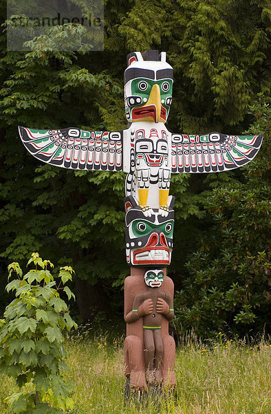 Brockton Totempfahl Bereich der Stanely Park  Vancouver  British Columbia  Kanada.