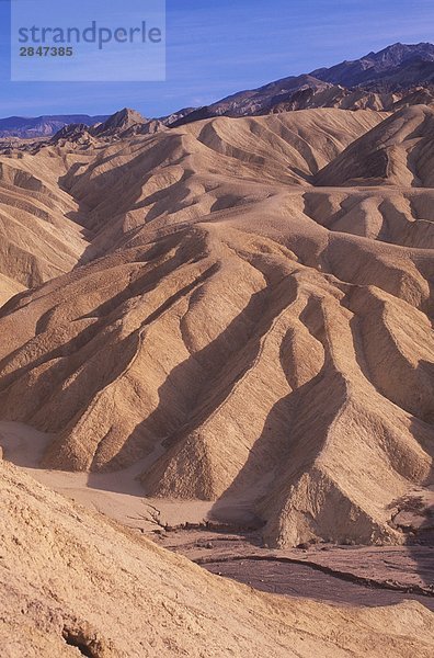 USA  California  Death Valley National Monument  Zabriske Point  Erosion Muster in Sandstein