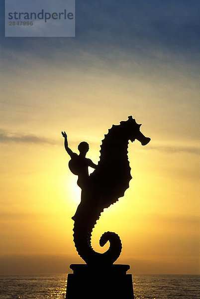 Meer Statue Mexiko Malecon Puerto Vallarta