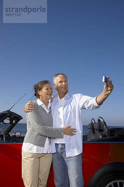 Gemeinsames Fotografieren mit dem Auto