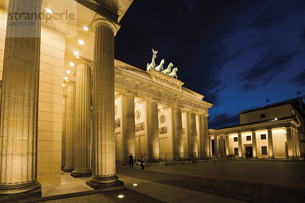 Germany  Berlin  Brandenburg Gate at night