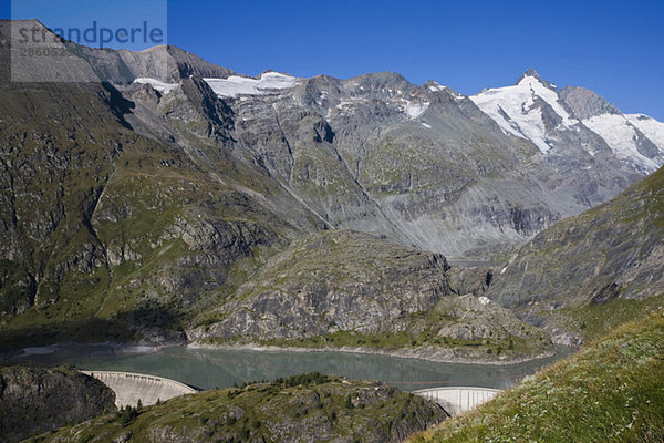 Austria  Großglockner  High Alpine Road  Margaritze storage lake