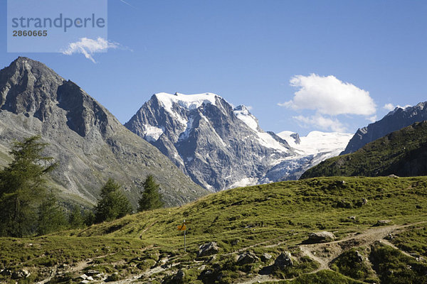 Schweiz  Walliser Alpen  Mont Collon  Berglandschaft