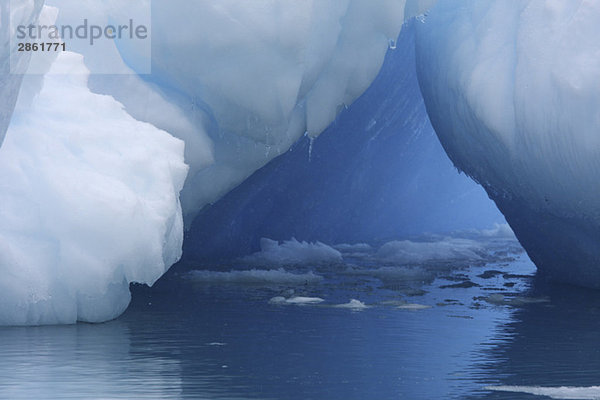 Antarctica  Crack in iceberg