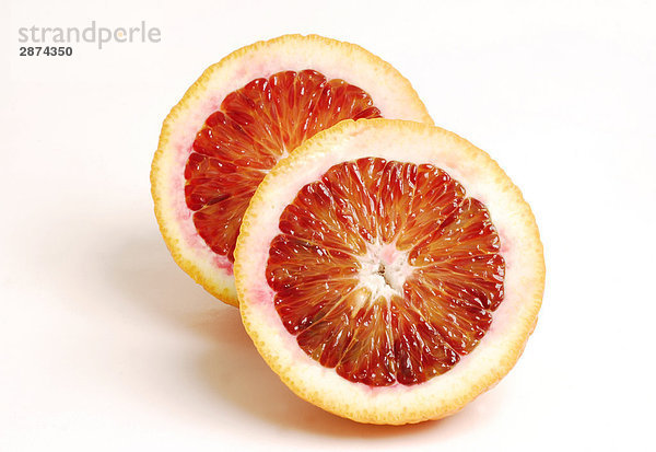Nahaufnahme aus zwei Hälften der grapefruit