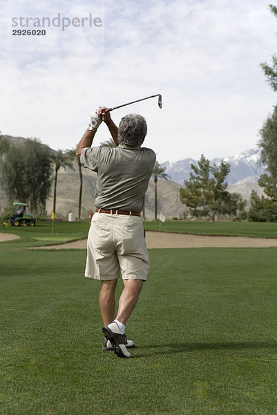 Rückansicht eines Golfspielers  Palm Springs  Kalifornien  USA
