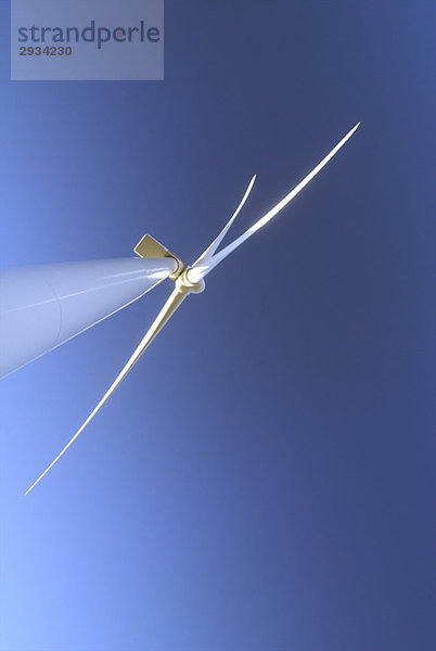 Low angle wind turbine