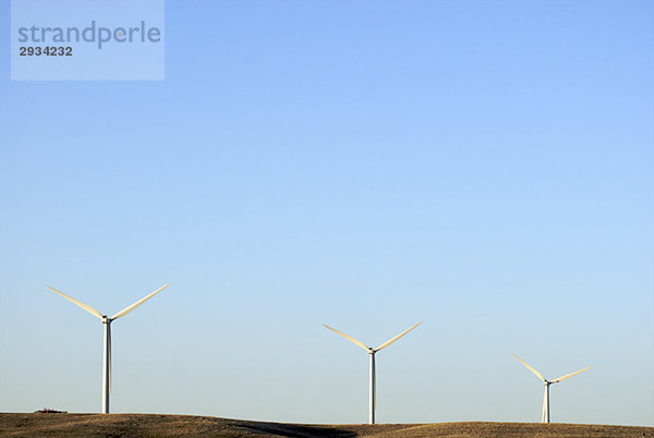 Three wind turbines