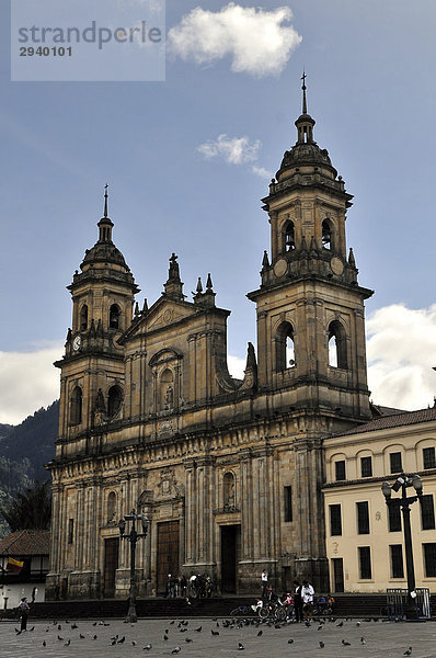 Kathedrale  Plaza Bolivar  Bogota  Kolumbien  Südamerika