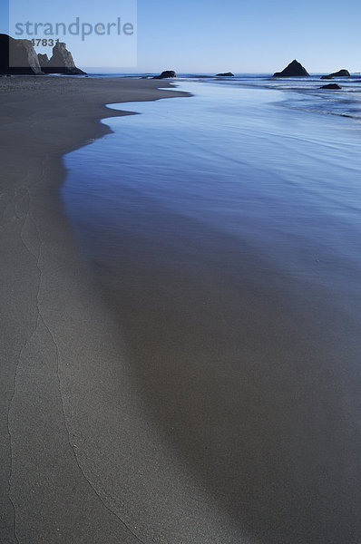 Tide Muster am Ufer  Bandon Beach  Oregon