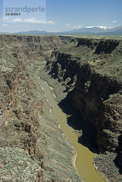 Rio Grande Schlucht von der Brücke  Taos  New Mexico