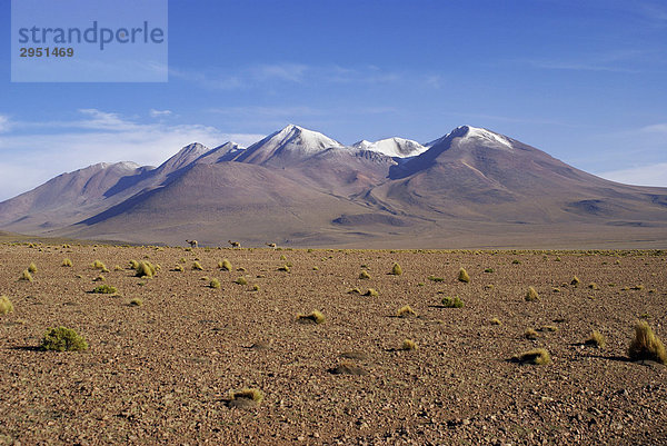 Landschaft mit Vulkan im Hochland von Uyuni  Bolivien