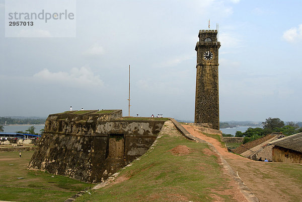 Alter Turm der Wehranlage  Galle Fort  Ceylon  Sri Lanka  Südasien  Asien