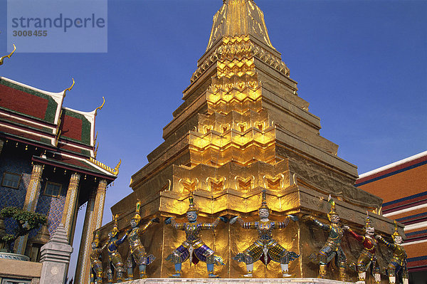 Bangkok Hauptstadt Urlaub Reise Architektur Tempel Asien Buddha Chedi Smaragd Stupa Thailand Tourismus