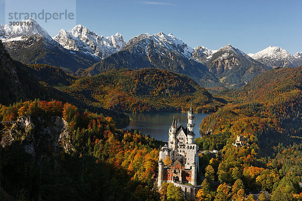 Deutschland  Bayern  Schwangau  Gebäude  Neuschwanst