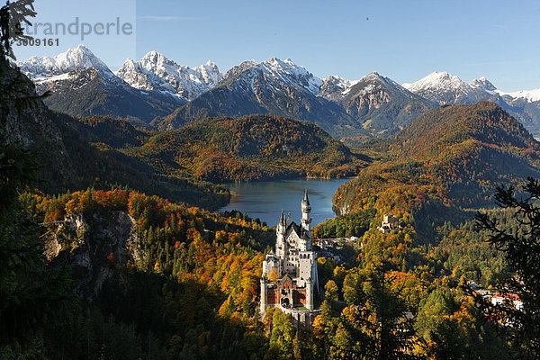 Deutschland  Bayern  Schwangau  Gebäude  Neuschwanst