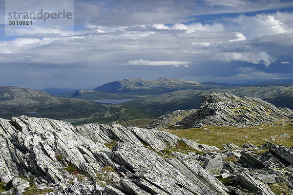 Landschaft im Nationalpark Rondane  Norwegen  Skandinavien  Nordeuropa