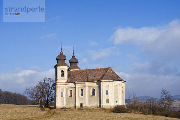 Kirche St. Margaret in Sonov  Bezirk Nachod  Ostböhmen  Tschechien  Europa