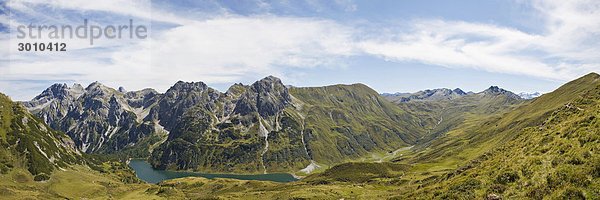 Blick auf den Tappenkarsee vom Draugsteintörl  Großarltal  Salzburg  Österreich