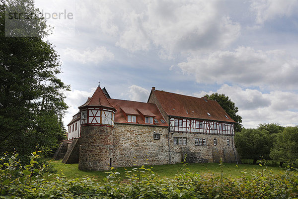 Wasserschloss Mackenzell bei Hünfeld  Rhön  Hessen  Deutschland  Europa
