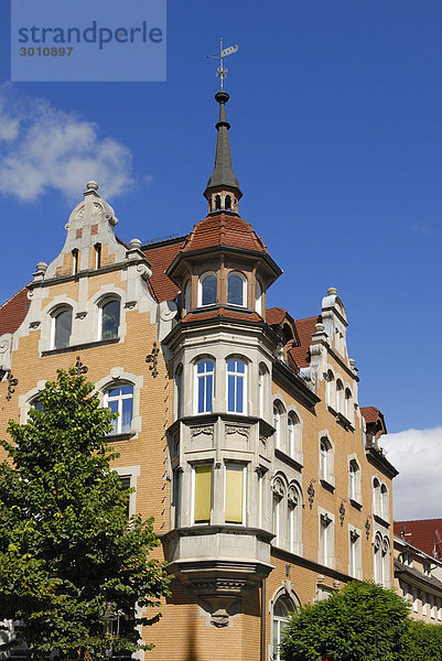 Tuttlingen - Jugendstilhaus mit Turmerker in der Altstadt - Baden-Württemberg  Deutschland  Europa.