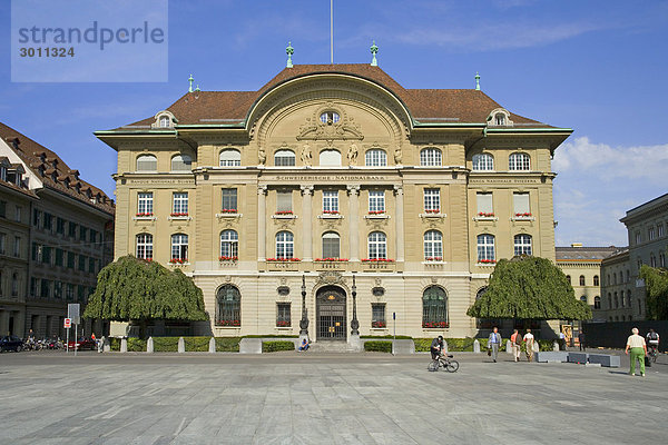 Swiss National Bank in Berne  Switzerland  at the Bundesplatz