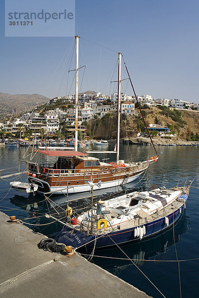 Hafen von Agia Galini  Kreta  Griechenland  Europa
