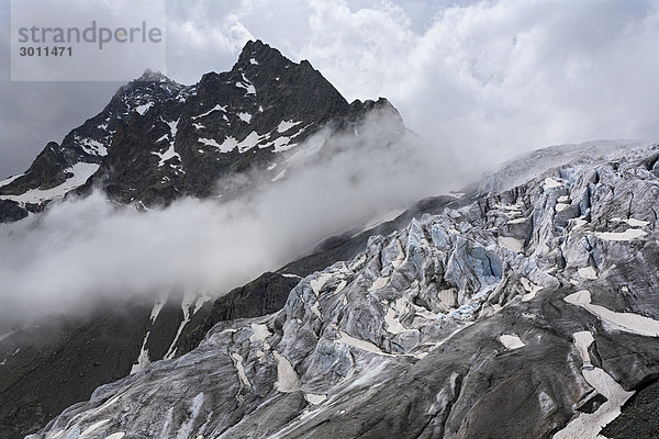 Glacier Blanc  Provence-Alpes-Cote de Azur  Hautes-Alpes  Frankreich