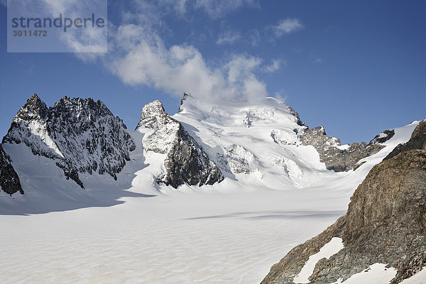 Barre des Ecrins 4.102 m  Glacier Blanc  Provence-Alpes-Cote de Azur  Hautes-Alpes  Frankreich