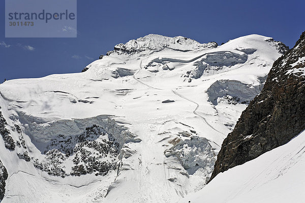 Barre des Ecrins 4.102 m  Glacier Blanc  Provence-Alpes-Cote de Azur  Hautes-Alpes  Frankreich