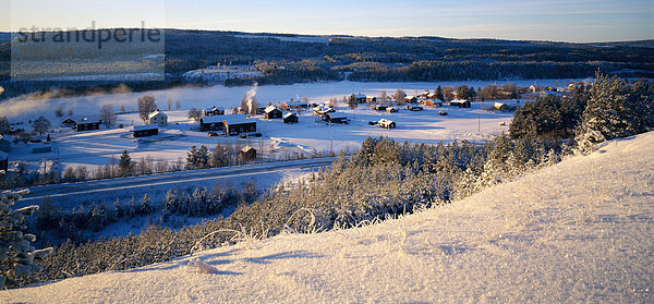 Dorf Västerbotten Vindelälven Schweden