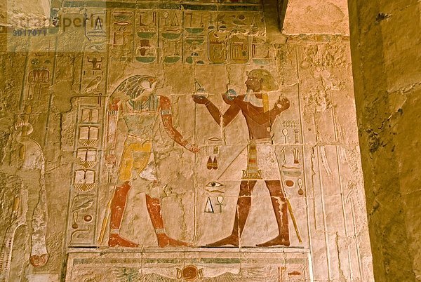 Bild von Horus  Luxor  Ägypten