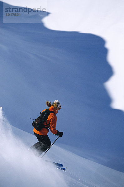 Skifahrer Alagna Italien.
