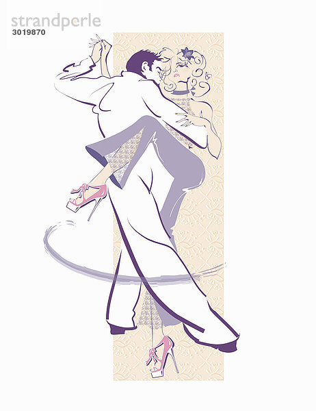 Elegantes Paar tanzt