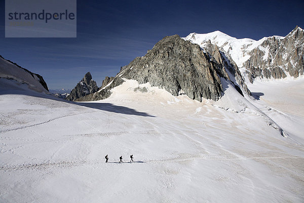 Wanderer in den französischen Alpen